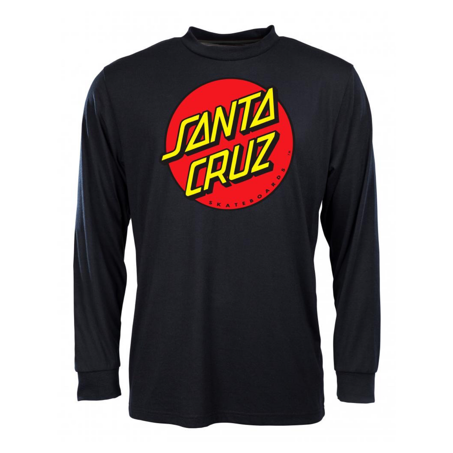 Santa Cruz - Classic Dot Long Sleeve Tee (Black)