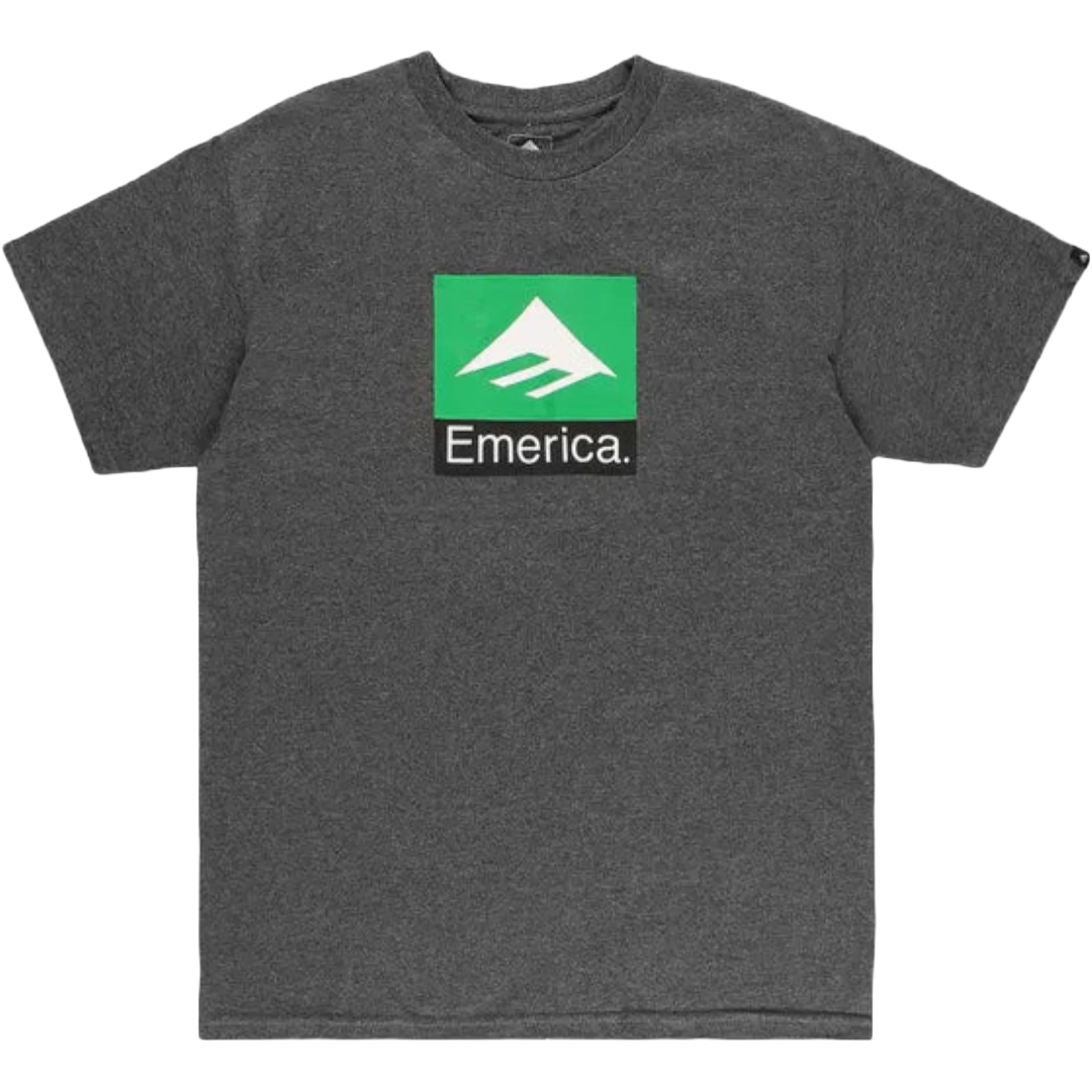Emerica Footwear - Classic Combo Tee (Charcoal Heather)