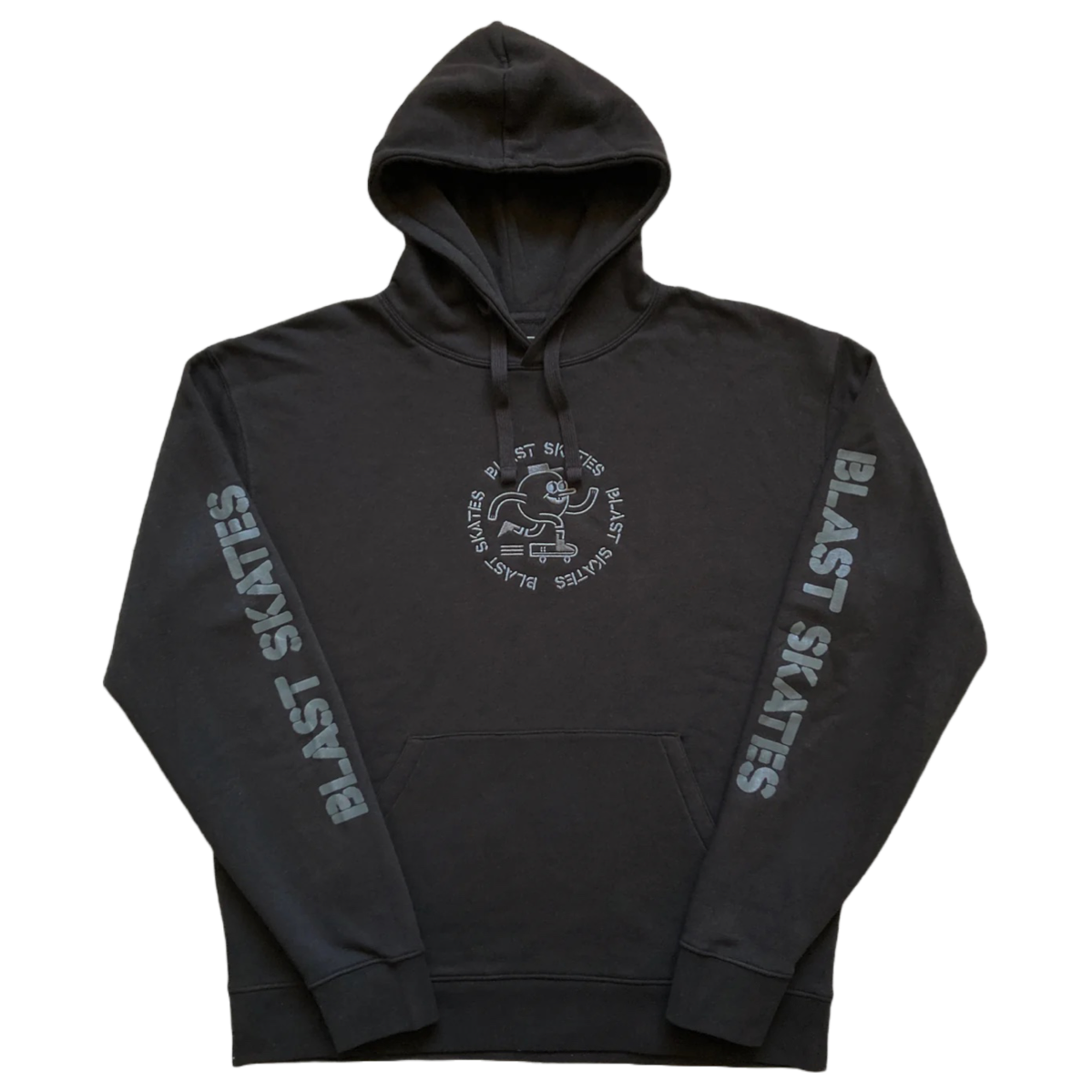 Blast Skates - Blast Mascot Stencil Logo Hood