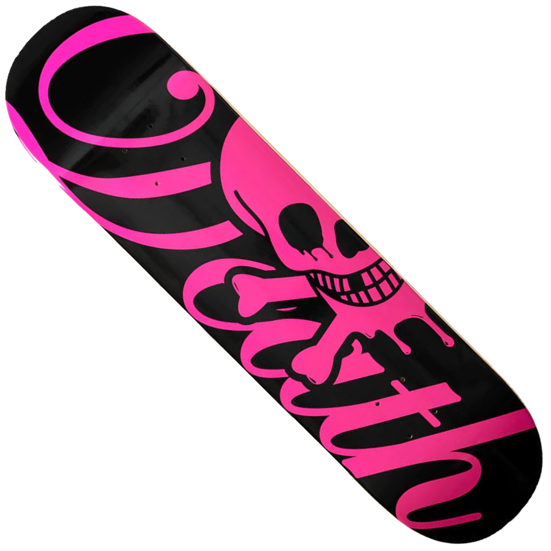 Death Skateboards - Script Black/Pink 8.5" Popsicle² Deck