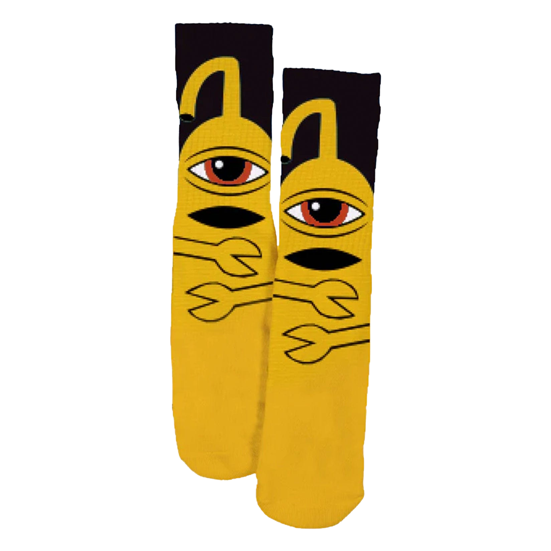 Toy Machine Skateboards - Sect Hug Socks (Yellow)