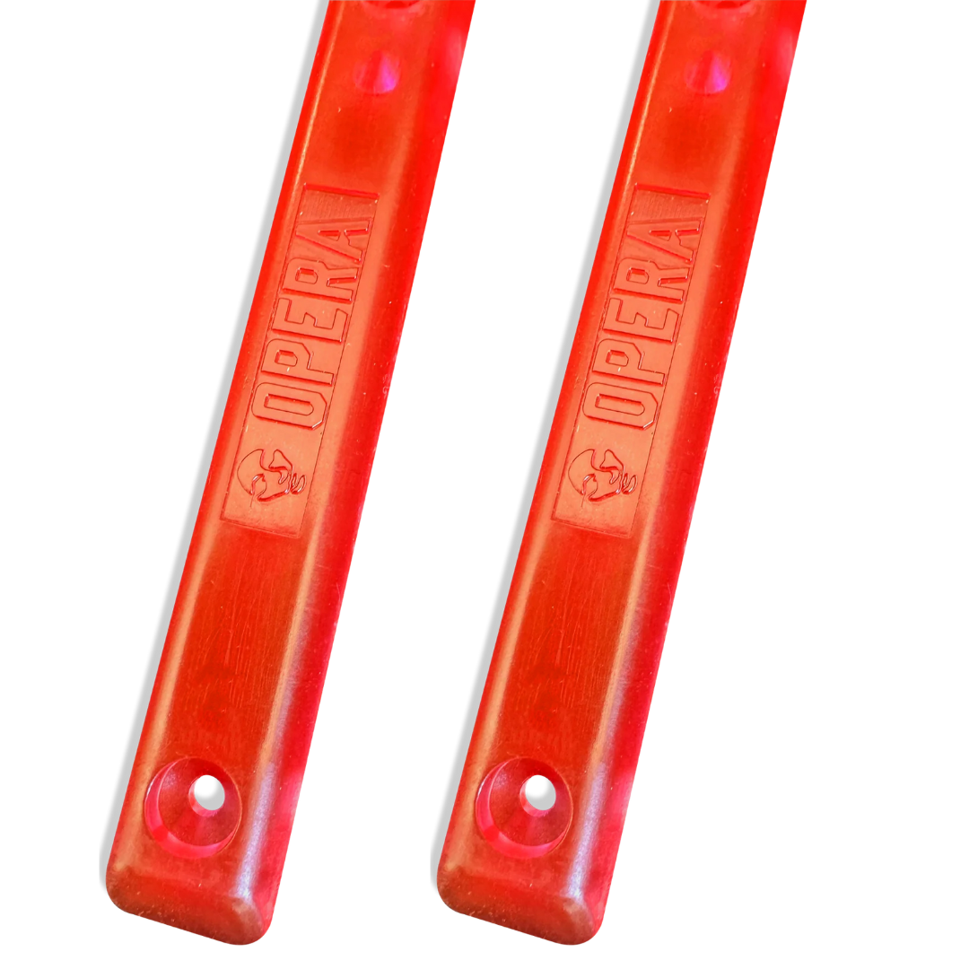 Opera Skateboards - Clear Rails (Red)