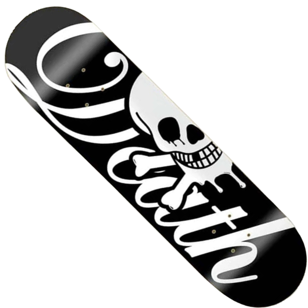 Death Skateboards - Script Black/White 8.5" Popsicle² Deck