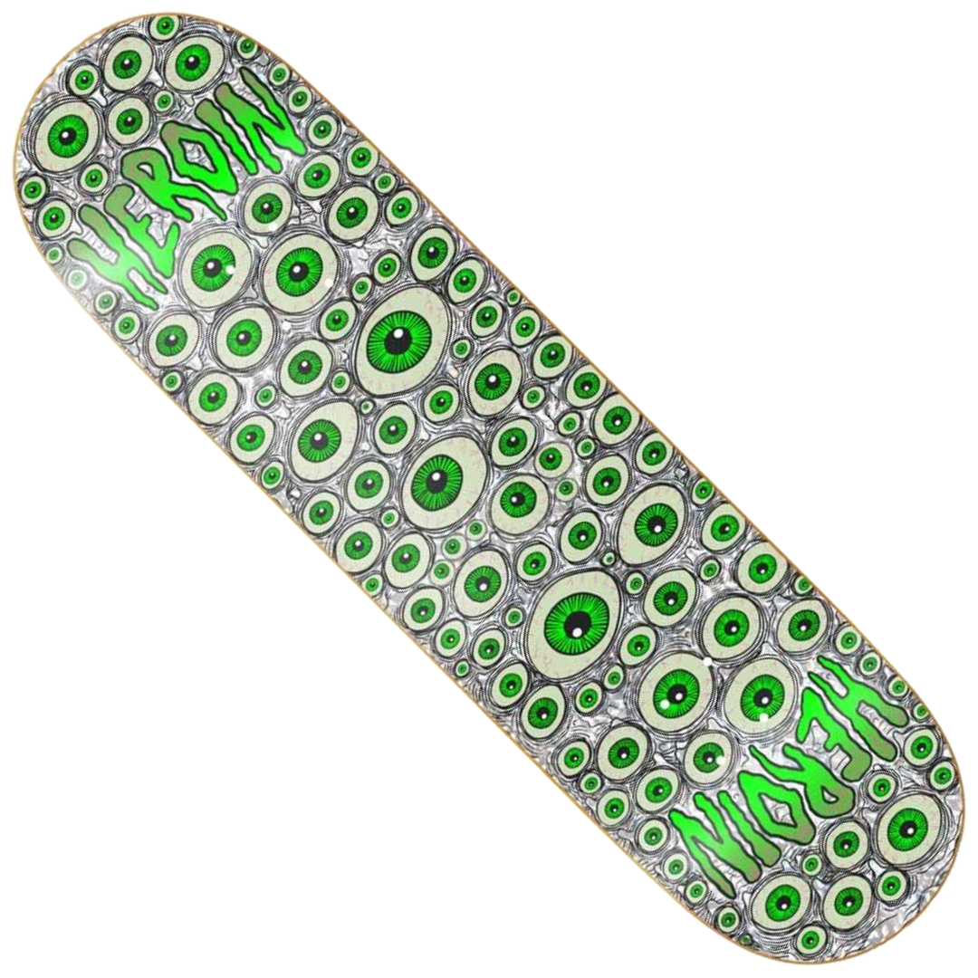Heroin Skateboards - Symmetrical Eyes 8.25" Deck