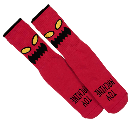 Toy Machine Skateboards - Monster Face Youth Socks (Red)
