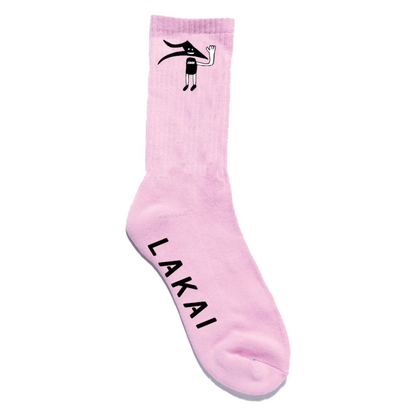 Lakai Footwear -  Flare Face Socks (Pink)