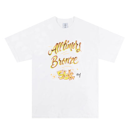 Alltimers Skateboards - Alltimers x Bronze 56K Lounge T-Shirt (White)