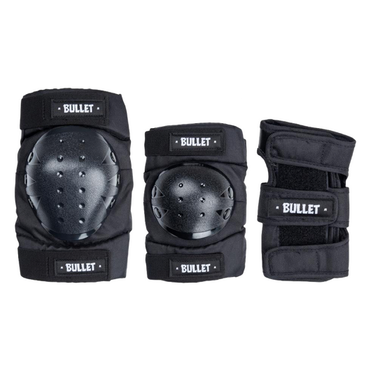 Bullet Safety Gear - Junior Triple Padset (Black)