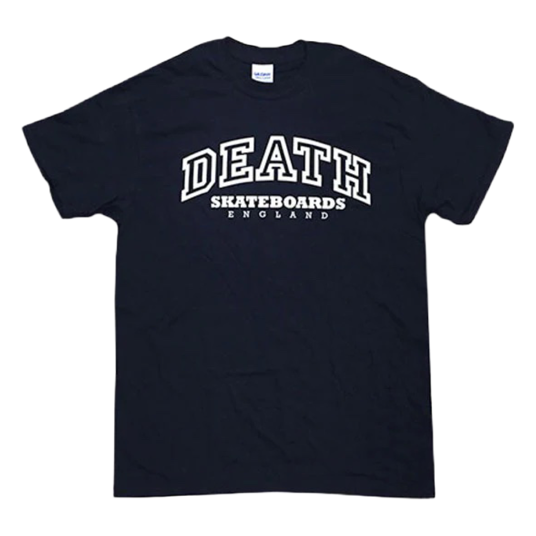Death Skateboards - College Tee (Black/White)
