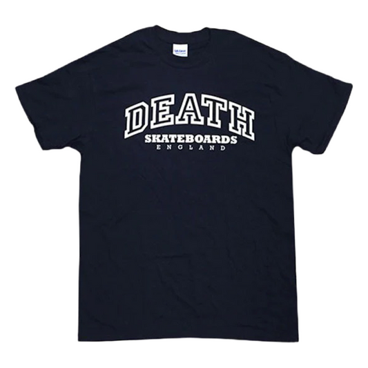 Death Skateboards - College Tee (Black/White)