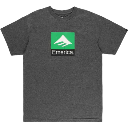 Emerica Footwear - Classic Combo Tee (Charcoal Heather)