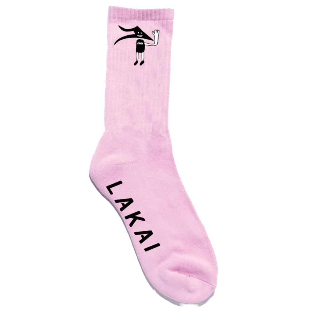 Lakai Footwear -  Flare Face Socks (Pink)