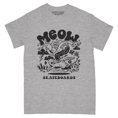 Meow Skateboards - Heddy Tee [Heather Grey]