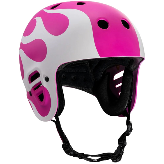 Pro-Tec - Gonz Full Cut Flames Helmet (Purple/White)