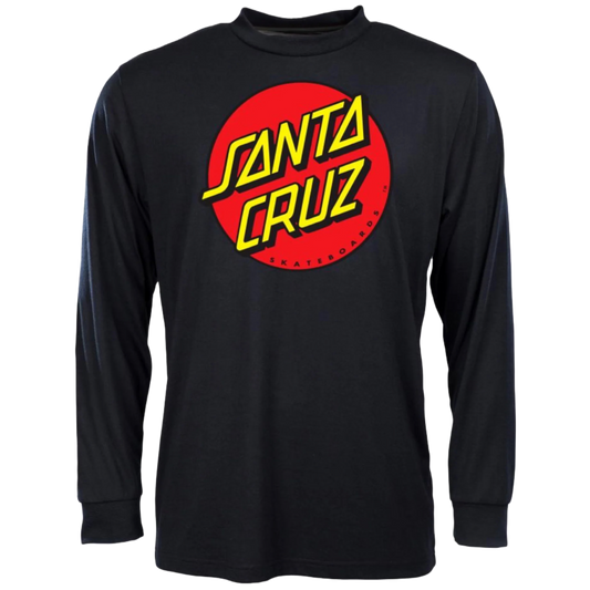 Santa Cruz - Classic Dot Long Sleeve Tee (Black)