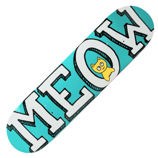 Meow Skateboards - 'Big Logo Cat' 8" Deck