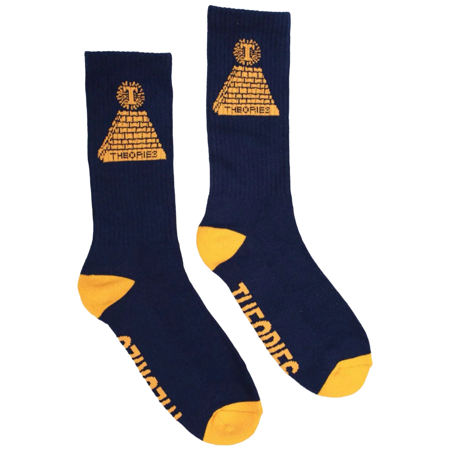 Theories of Atlantis - Theoramid Socks (Navy/Gold)