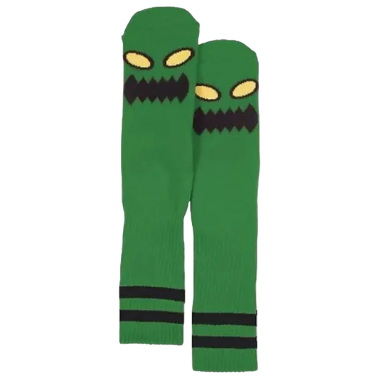 Toy Machine Skateboards - Monster Face Socks (Green)