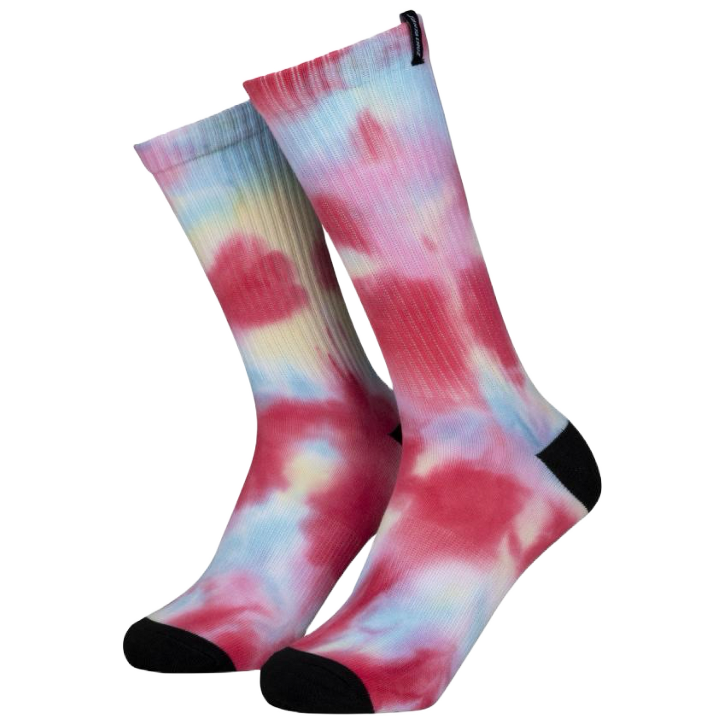 Santa Cruz - Womens Strip Socks (Pastel Tie Dye)