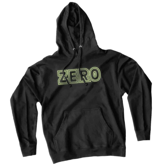 Zero Skateboards - GITD Bold Hoodie (Black)
