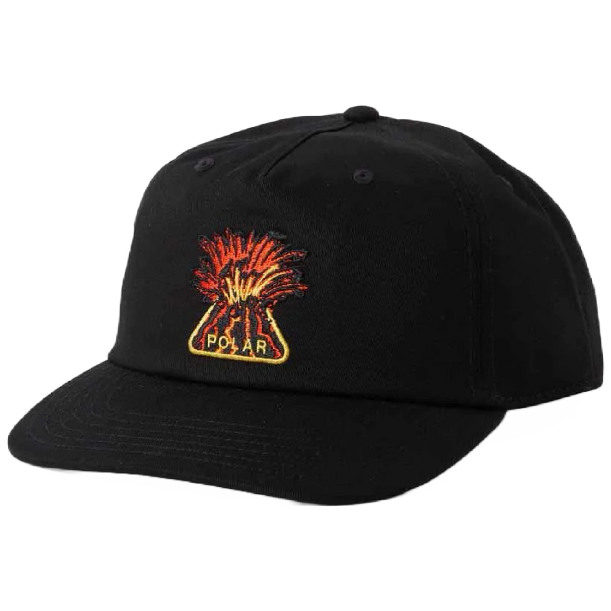 Polar Skate Co. Jake Volcano Cap Black Suboptimal Skateshop