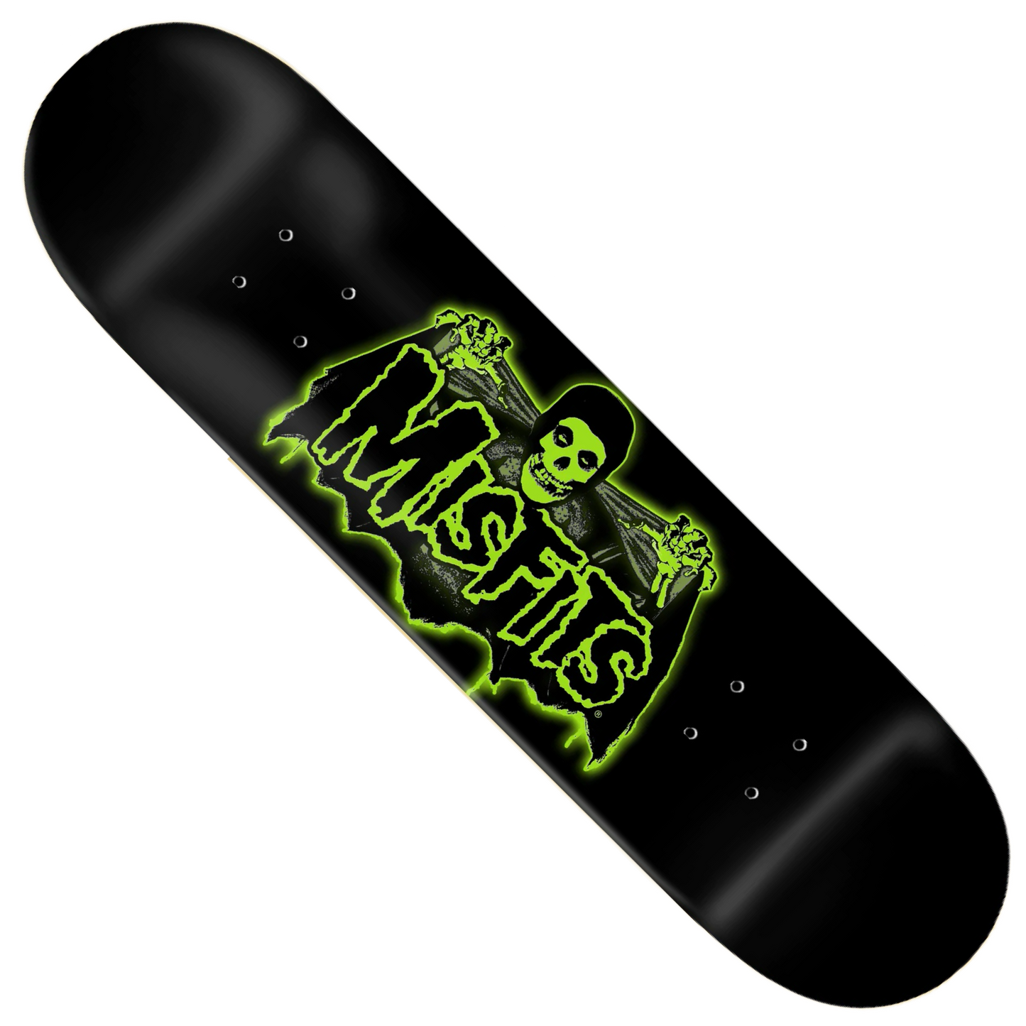 Zero Skateboards - Zero x Misfits ‘Bat Fiend' GITD 8.25" Deck