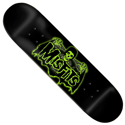 Zero Skateboards - Zero x Misfits ‘Bat Fiend' GITD 8.25" Deck