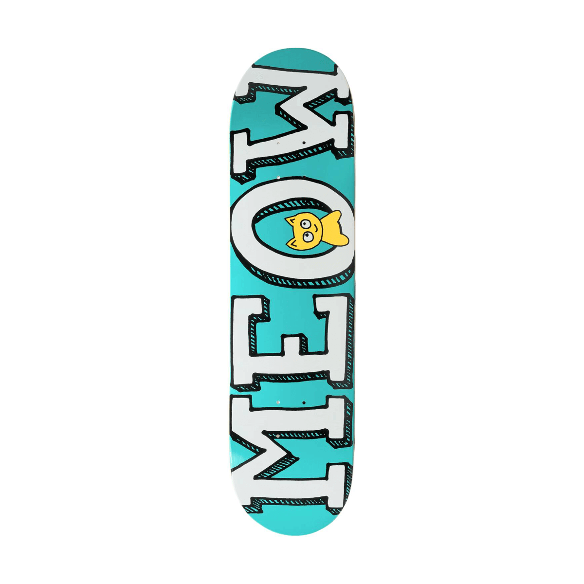 Meow Skateboards - 'Big Logo Cat' 8" Deck