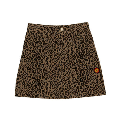 Santa Cruz - Women's Bail Skate Skirt (Leopard)