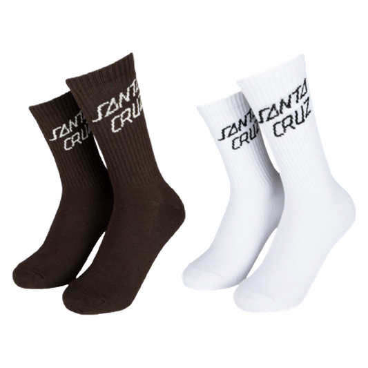 Santa Cruz - Women's Singular Script Socks (2 Pack)