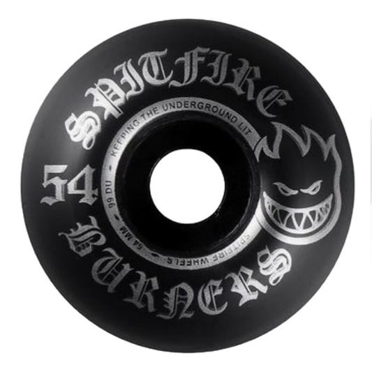 Spitfire Wheels - Burners 99a 54mm Wheels (Black)