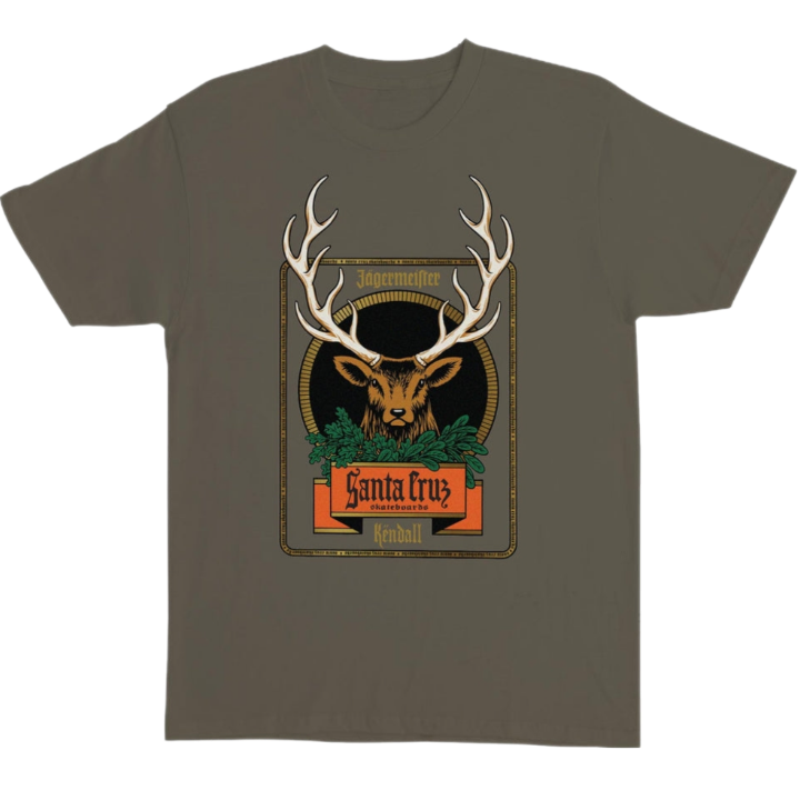 Santa Cruz - Jägermeister Kendall Deer Tee (Olive)