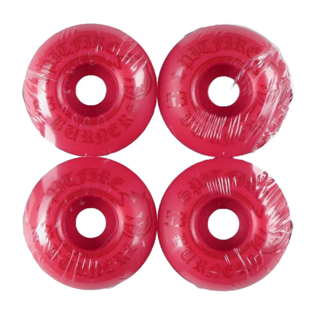 Spitfire Wheels - Burners 99a 53mm Wheels (Red)