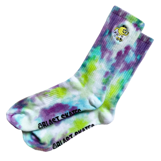 Blast Skates -  Embroidered Mascot Socks (Tie Dye)