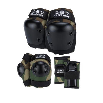 187 Killer Pads - Junior 6 Pack Set (Camo)