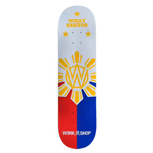 Willy's Workshop Skateboards - Willy Santos "Sun" 8" Deck