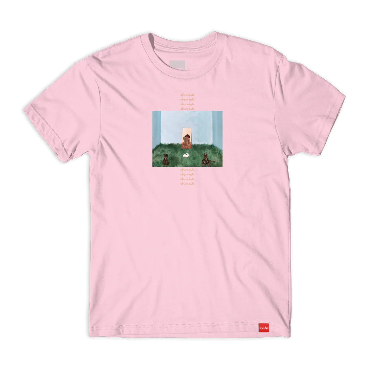 Chocolate Skateboards - Doberman Tee (Light Pink)