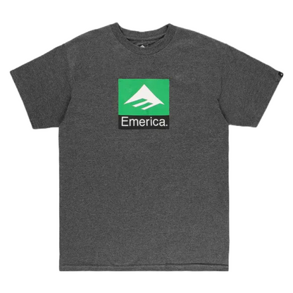 Emerica Footwear - Classic Combo Tee (Charcoal Heather)