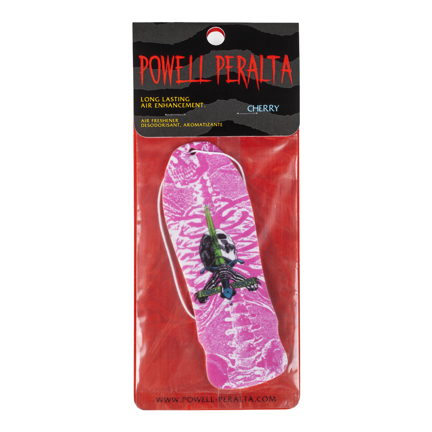 Powell Peralta - OG GeeGah Skull & Sword Pink Air Freshener (Cherry Scented)