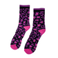 Lovenskate - Leopard Camo Socks (Black/Purple/Pink)