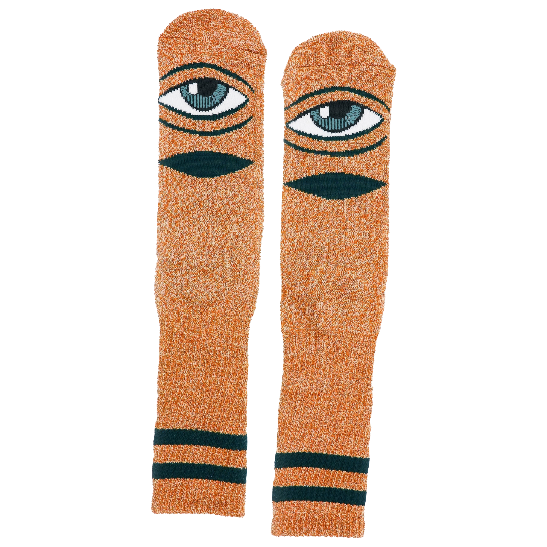 Toy Machine Skateboards - Sect Eye Socks (Heather Orange)