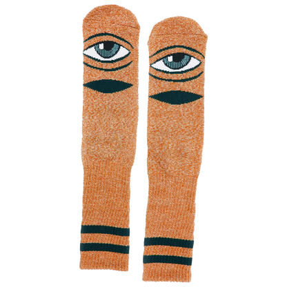 Toy Machine Skateboards - Sect Eye Socks (Heather Orange)
