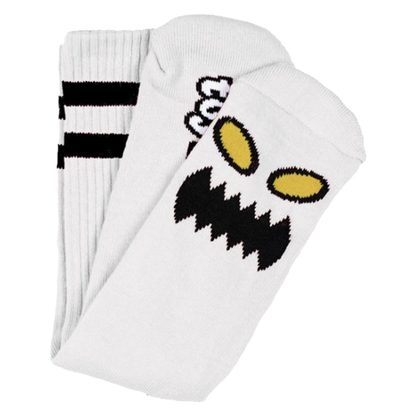 Toy Machine Skateboards - Monster Face Socks (White)