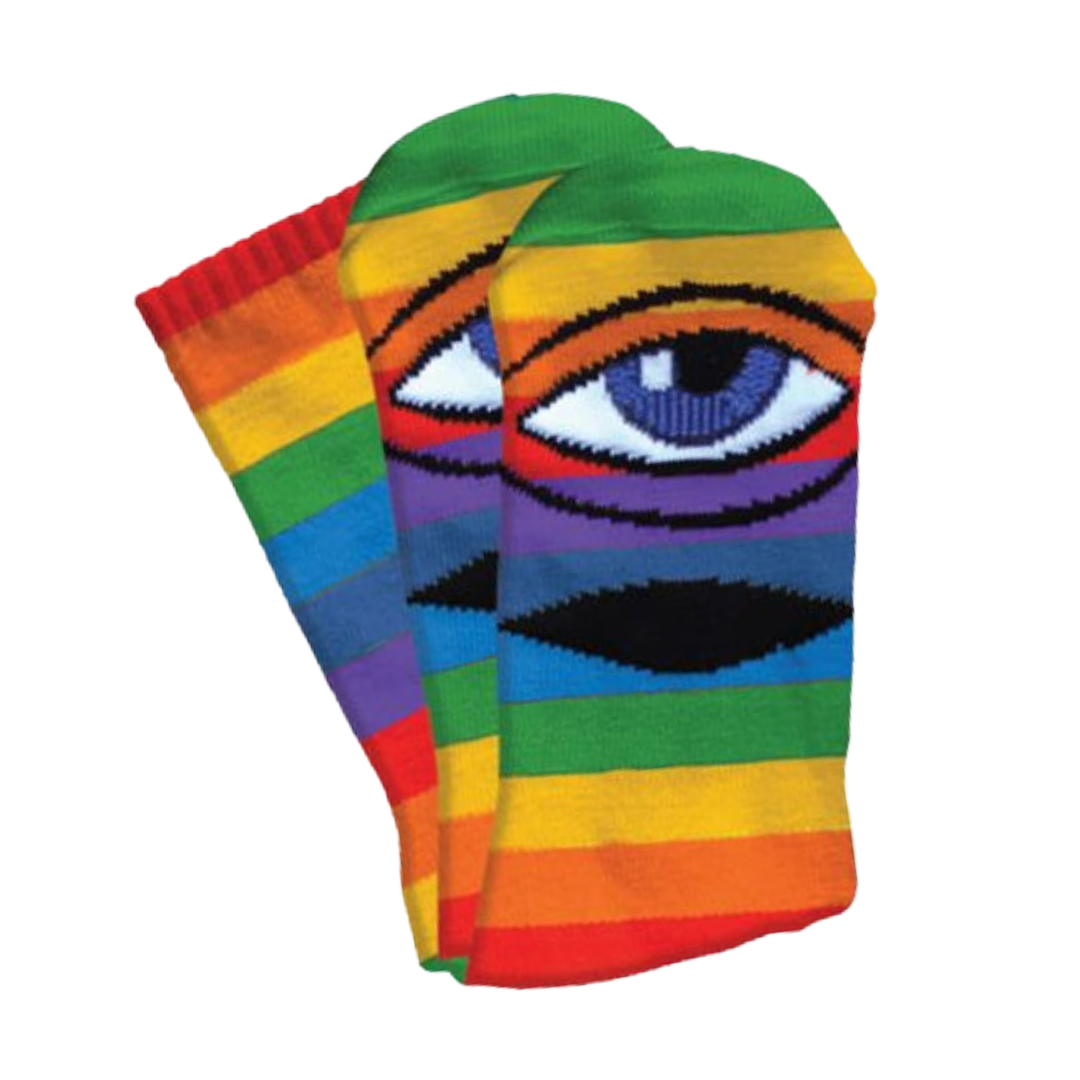 Toy Machine Skateboards - Sect Eye Socks (Rainbow)