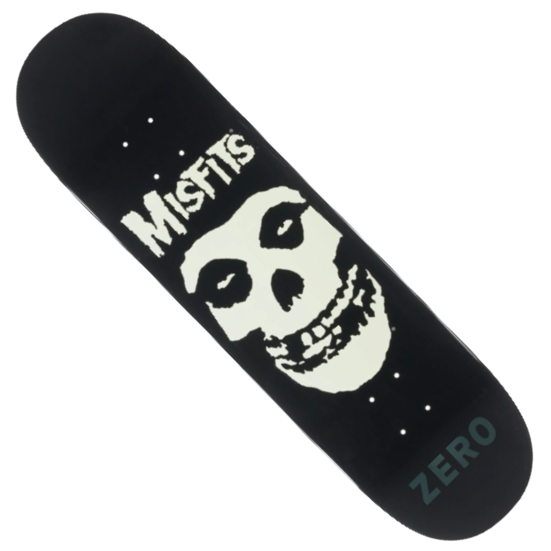 Zero Skateboards - Misfits x Zero 'Fiend Skull' GITD 8.5" Deck