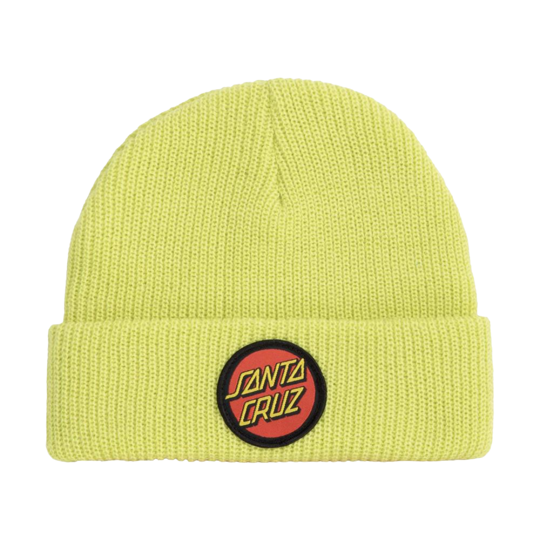 Santa Cruz - Classic Dot Youth Beanie (Green Glow)