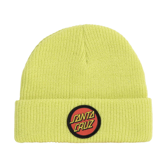 Santa Cruz - Classic Dot Youth Beanie (Green Glow)
