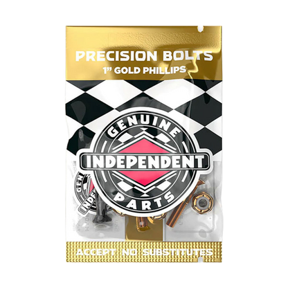 Independent Trucks - Phillips Bolts 1" (Black/Gold)
