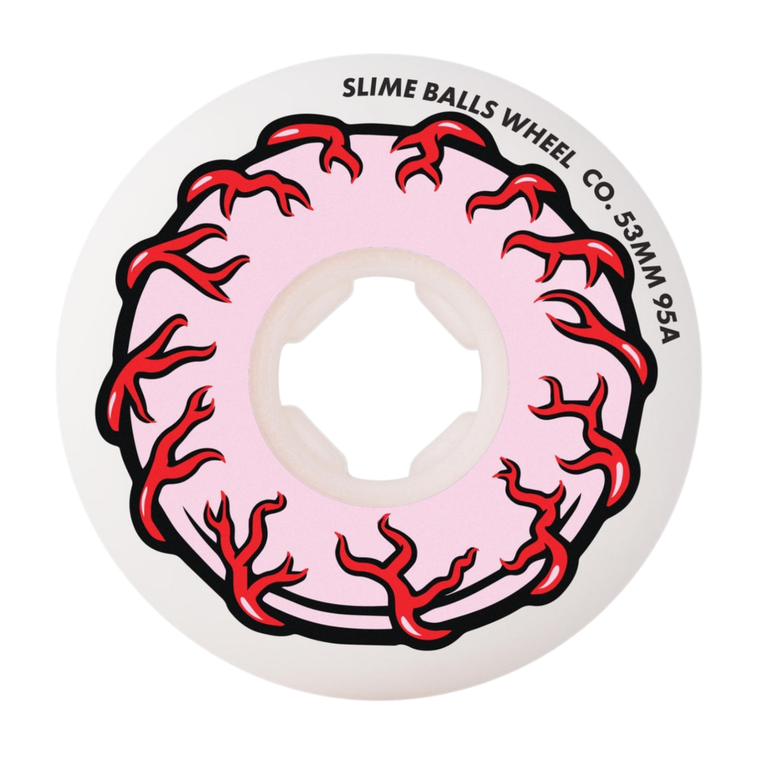 Slime Balls Wheels - Pink Eyes Mini Vomit 53mm Wheels (95a)