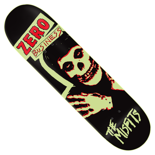 Zero Skateboards - Misfits x Zero 'Horror Business' GITD 8.5" Deck